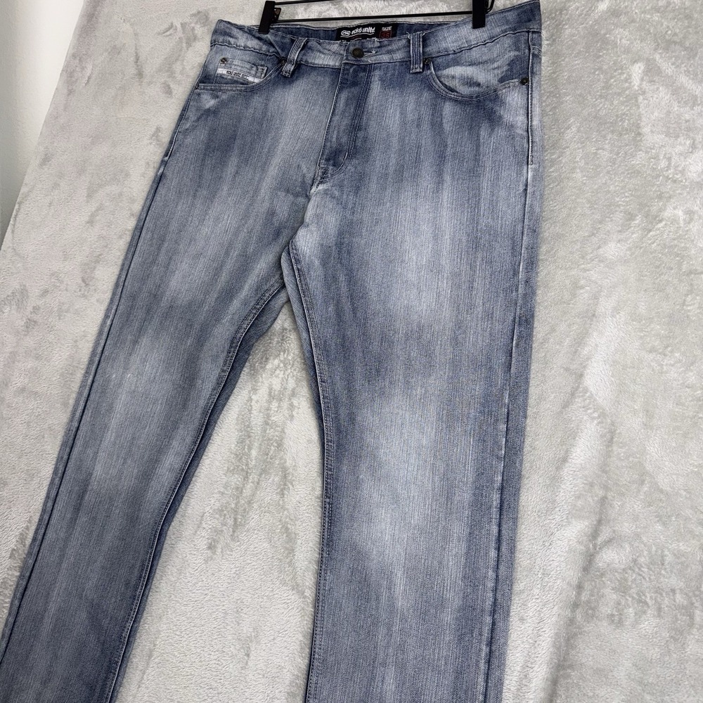 Ecko Unltd Jeans Loose Leg Athletic Fit Y2k Hip‎ Hop Denim Men's 36x32 - Picture 4 of 16